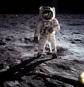 Månlandningen - Buzz Aldrin på månen