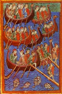 Vikingatiden: Daner landstiger i England år 866
