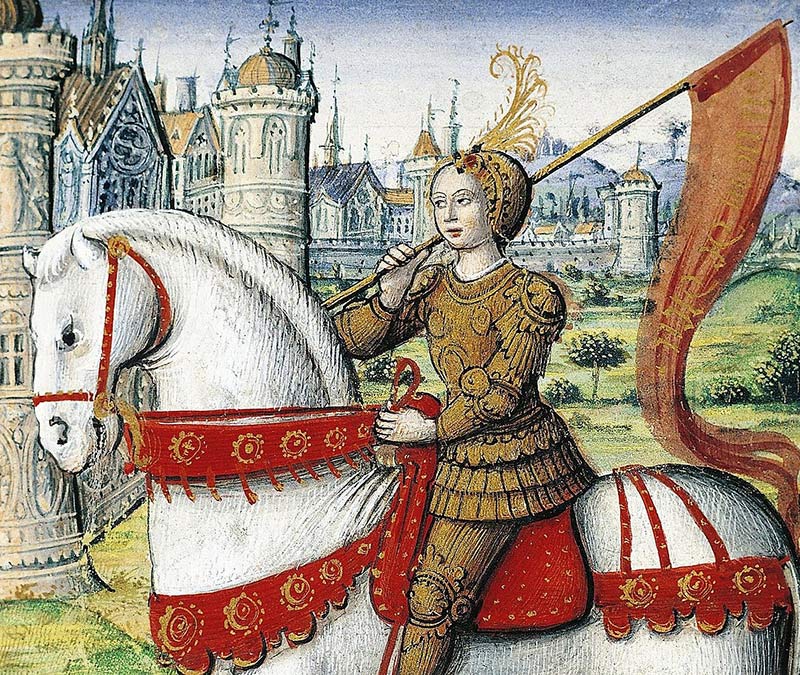 Jeanne d'Arc i ett illustrerat manus från 1504