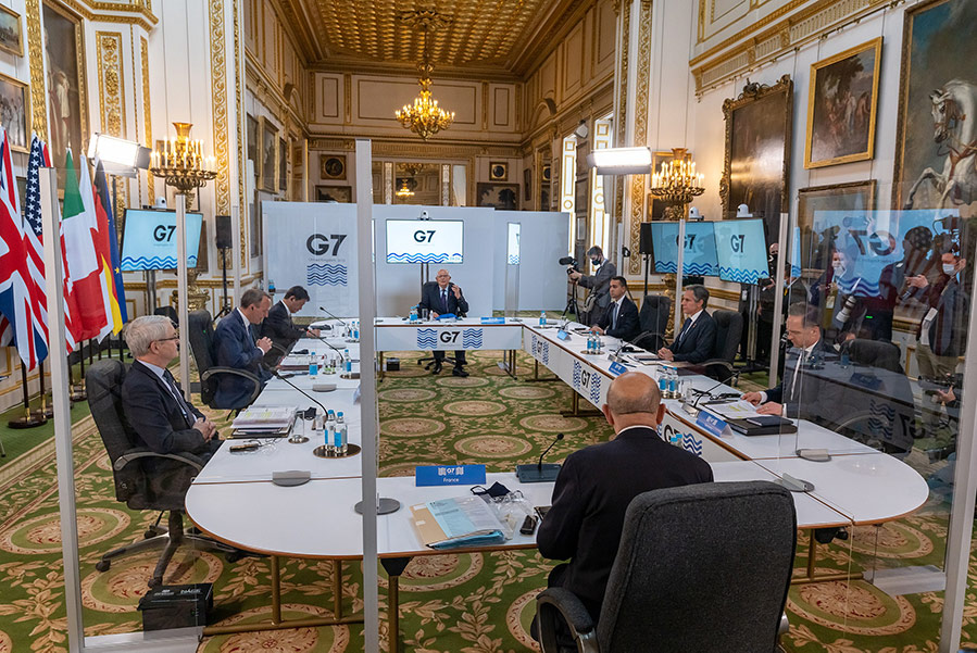 G7-möte under Coronapandemin, maj 2021