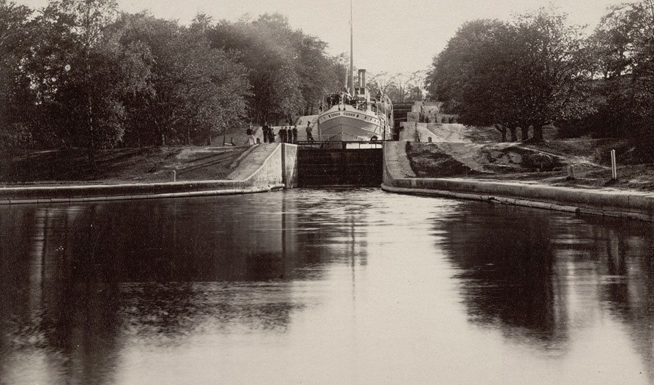 Göta kanal - slussarna i Borenshult