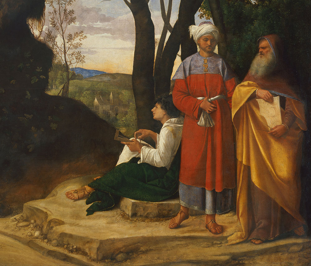 De tre vise männen i en oljemålning från 1508-1509, av konstnären Giorgione.